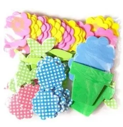 Naklejki z pianki kwiatki 60szt - Dalprint dpCraft