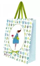 Torebka ozdobna duża Kobieta z konewką - Cozywood