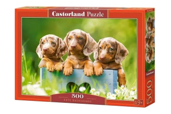 Puzzle 500 Cute Dachshunds CASTOR - Castorland