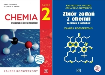 CHEMIA 2 PODRĘCZNIK + ZBIÓR ZADAŃ OFICYNA PAZDRO ZAKRES ROZSZERZONY 2020 LO - Krzysztof M. Pazdro, Anna Rola-Noworyta