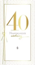 Karnet PM-193 Urodziny 40 - Kukartka