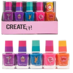 Lakier do paznokci zmienia kolor 5szt CREATE IT! - Canenco