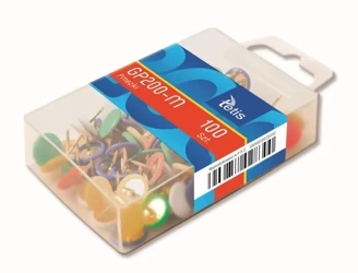 Pinezki kolor mix Tetis 100 sztuk