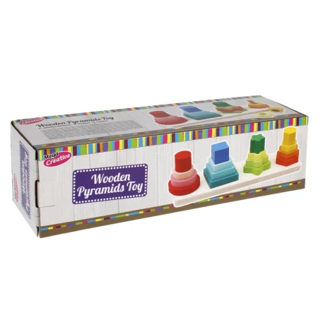 Piramidki drewniane - MEGA CREATIVE
