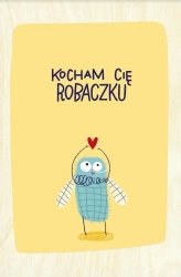 Drewniana kartka Walentynkowa - Kocham Cię... - Milin
