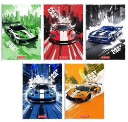 Zeszyt A5/32K kratka z margines Fast Cars (10szt) - HERLITZ