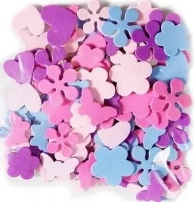 Naklejki z pianki kwiatki motyle 100szt - Dalprint dpCraft