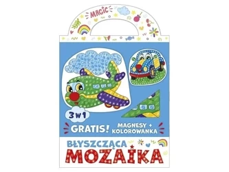 Błyszcząca mozaika 3w1 - Samolocik i autko - Ranok-Creative