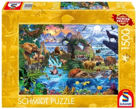 Puzzle PQ 1500 Świąt zwierząt G3 - Schmidt