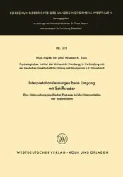 Interpretationsleistungen beim Umgang mit Schiffsradar - Werner H. Tack