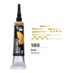 Farba aktylowa konturowa universal gold 20ml - Rosa