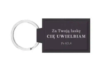 Brelok skórzany - Za Twoją łaskę - Szaron