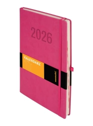 Kalendarz 2026 A4 Memofix DNS różowy - -