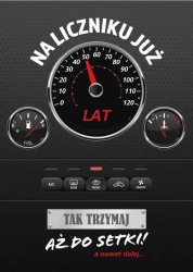 Karnet Urodziny wymienne cyfry - Armin Style