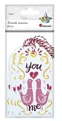 Zawieszki prezentowe gołębie you&me 5szt - Titanum
