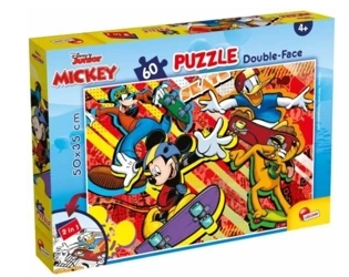 Puzzle dwustronne Plus 60 Myszka Miki - Lisciani