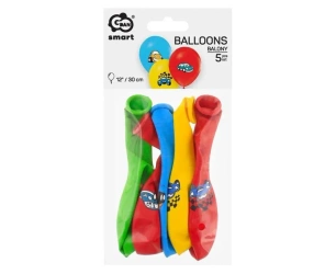 Balony lateksowe Samochody z kreskówek 30cm 5szt - Godan