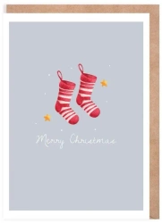 Kartka Boże Narodzenie Skarpetki, eko K126 - Cardie