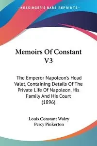 Memoirs Of Constant V3 - Louis Wairy Constant