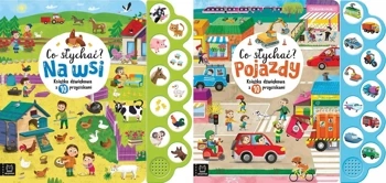 2W1 CO SŁYCHAĆ? NA WSI + POJAZDY KSIĄŻKA DŹWIĘKOWA Z 10 PRZYCISKAMI - Bogusław Michalec