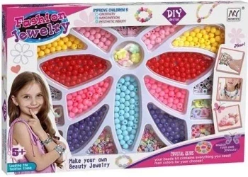 Zestaw koralików do robienia biżuterii - Merkpol