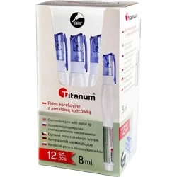 Korektor w piórze 8ml (12szt) - Titanum