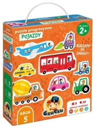 CzuCzu Puzzle progresywne Pojazdy dla dzieci 2+ - Bright Junior Media