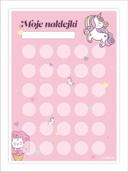 Karty motywacyjne jednorożce 5szt - LearnHow