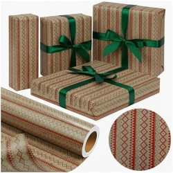 Papier kraftowy Północne Święta X-Strong 57cmx25m - PaperHit