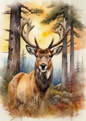 Diamentowa Mozaika Jeleń NO-2001706 - Norimpex