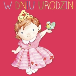 Karnet kwadrat CL4212_PO Urodziny Księżniczka - Clear Creations