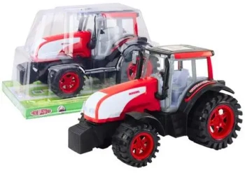 Traktor z napędem czerwony - Leantoys