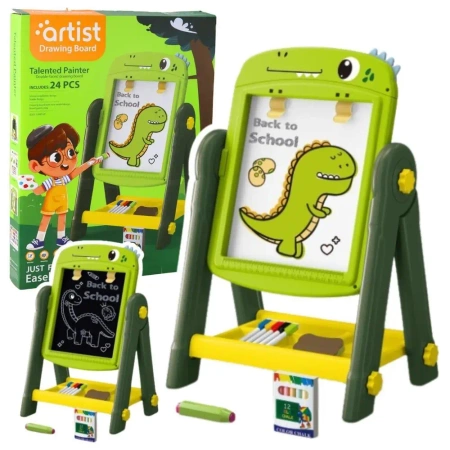 Tablica dwustronna magnetyczna suchościeralna - Leantoys