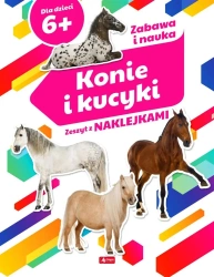 Konie i kucyki Zeszyt z naklejkami - opracowanie zbiorowe