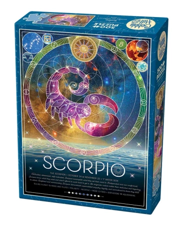 Puzzle 500 Znaki zodiaku Skorpion 112277 - Cobble Hill