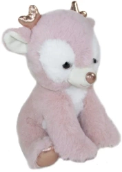 Łoś Renifer świąteczny różowy 21cm - Sun-Day