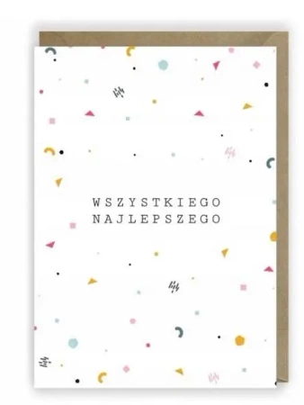 Kartka urodzinowa, eko koperta K018 - Cardie