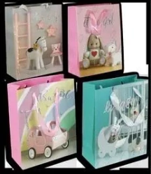 Torebka prezentowa 26x32x10cm MIX - Kalpol