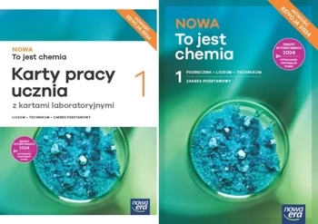 NOWA To jest chemia 1 PODRĘCZNIK + KARTY PRACY ZP Edycja 2024 Nowa Era LO