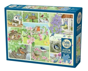 Puzzle 500 Wiosenne Ptaki 113074 - Cobble Hill