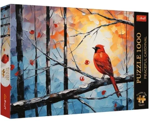Puzzle 1000 elementów. Premium Plus Quality. Spokojny kardynał
