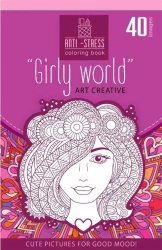 Kolorowanka antystresowa 126x200 20 Girly world - Fresh