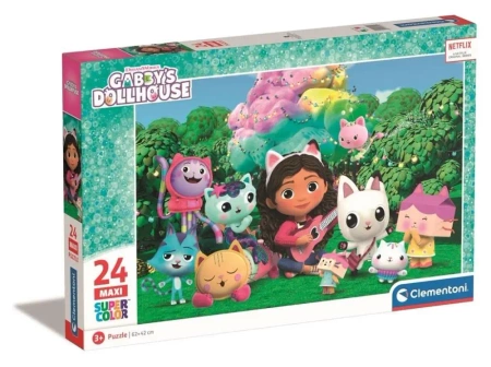 Puzzle 24 Maxi Super Kolor Gabby's Dollhouse - Clementoni