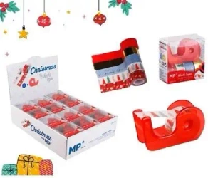 Taśma dekoracyjne świąteczne washi 12mmx3m - MP Main Paper