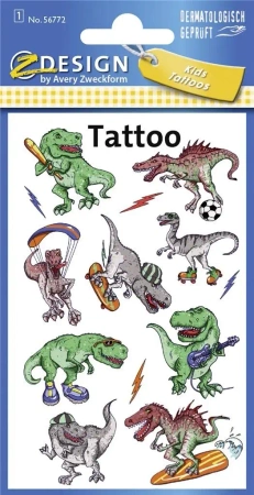 Tatuaże dla dzieci - Dinozaury - Zdesign