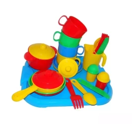 Polesie Poland, zestaw naczyń z tacą Gosposia