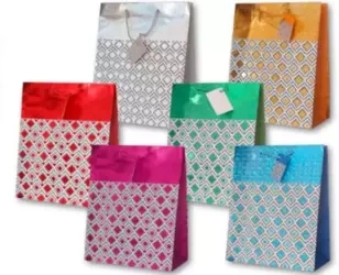 Torebka ozdobna hologram PL-2H NEW mała MIX - Panorama