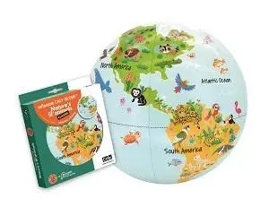 Globus 30 cm - Małe Zwierzęta Natury, piłka - Caly