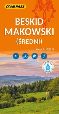 Mapa turystyczna - Beskid Makowski lam 1:50 000 - praca zbiorowa