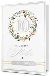 Karnet Rocznica ślubu 10 - Pan Dragon